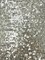 1 Yard Silver Embroidered Knit Fabric Stretch Polyester Blend 50/57 Inches Wide